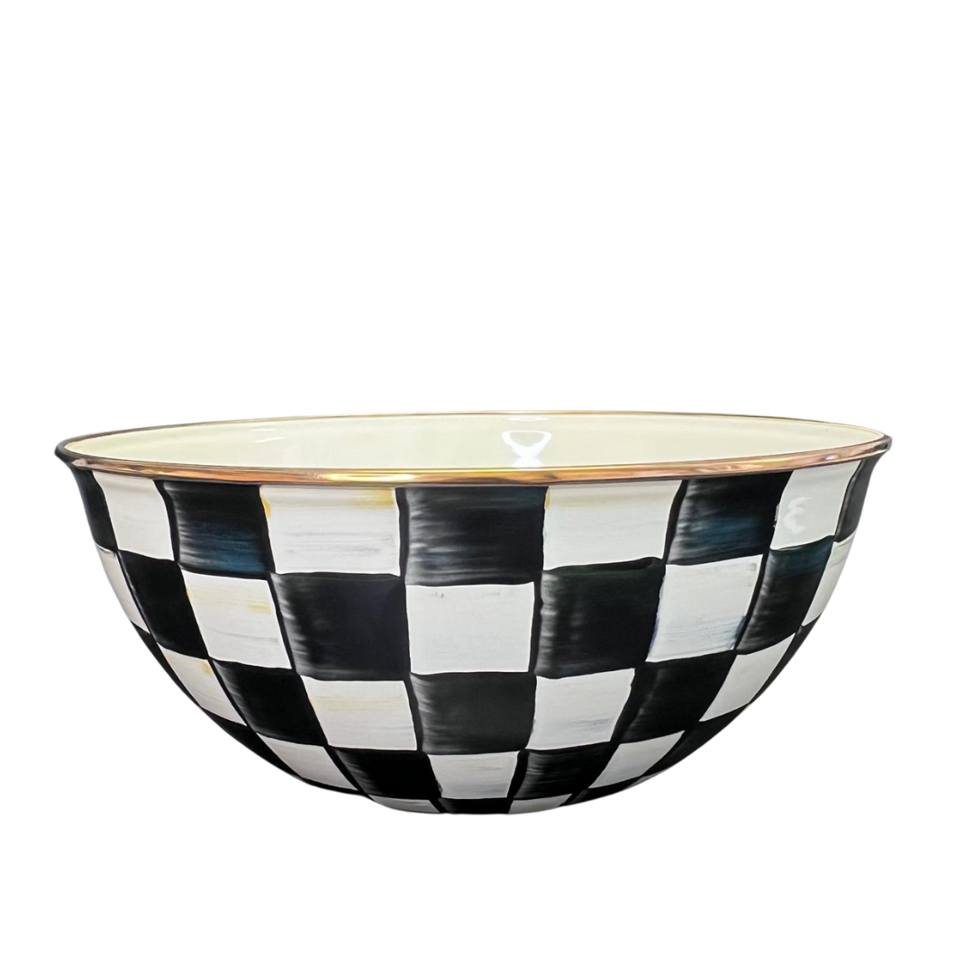 MacKenzie-Childs Courtly Check Enamel Everyday Bowl - Large