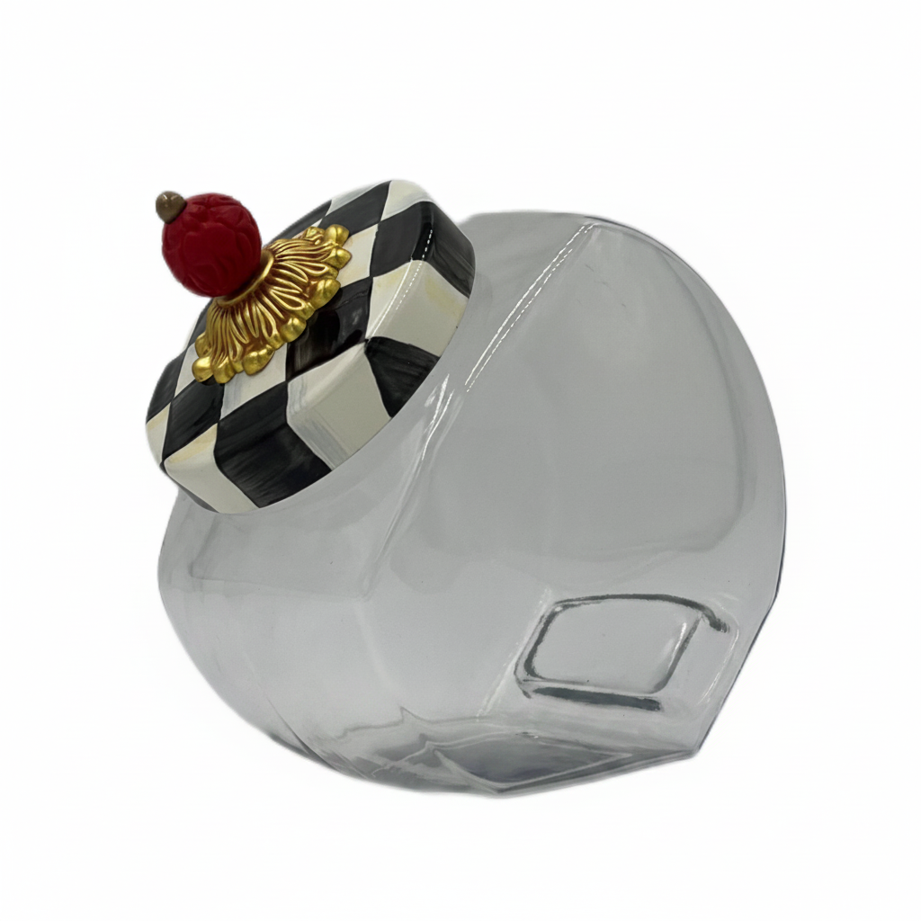 MacKenzie-Childs Check Cookie Jar