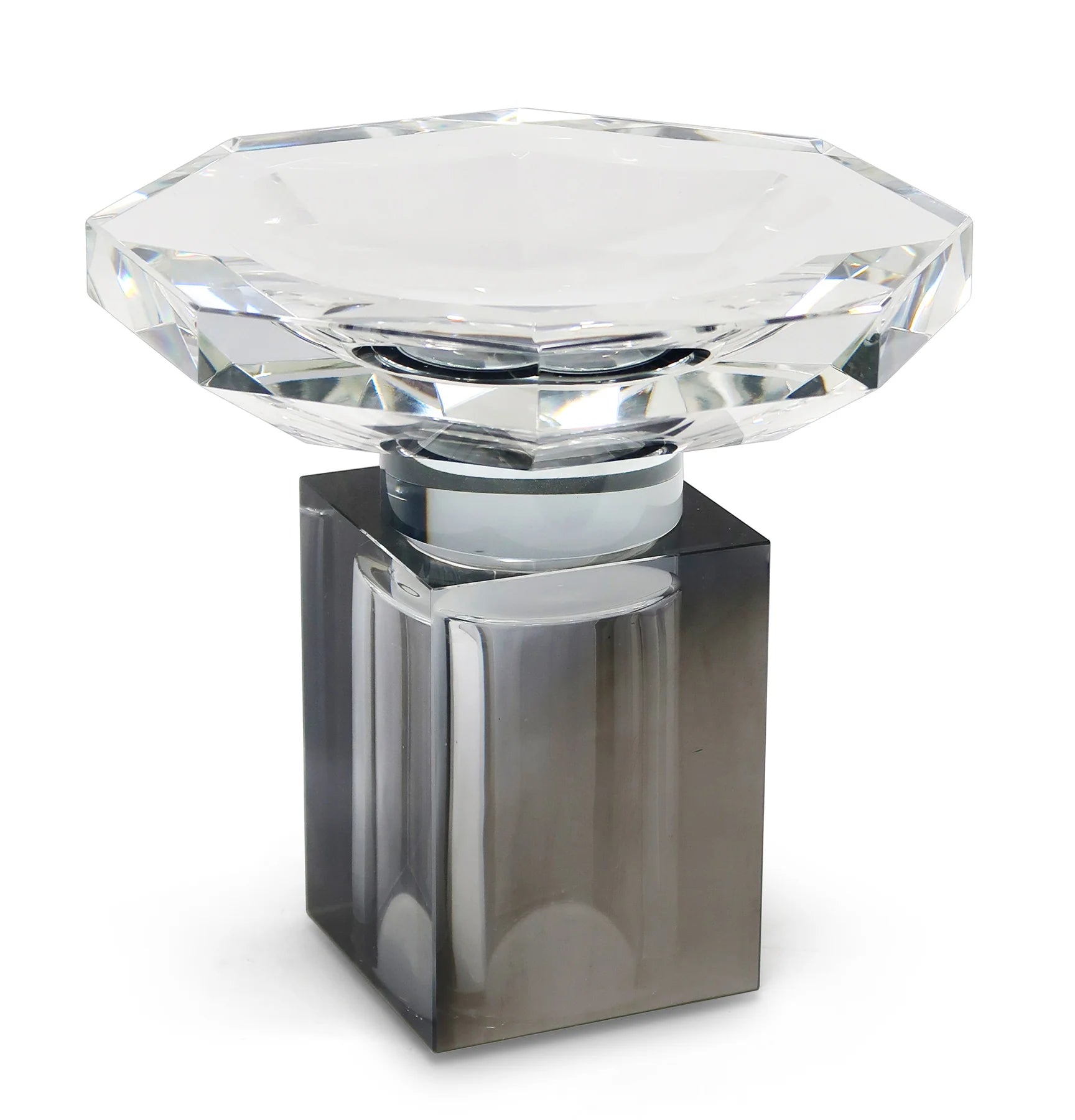 Crystal Candy Bowl with Grey Base