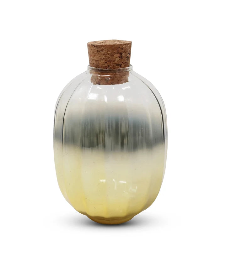 Gold Bottle Match Holder with White Tip Matches