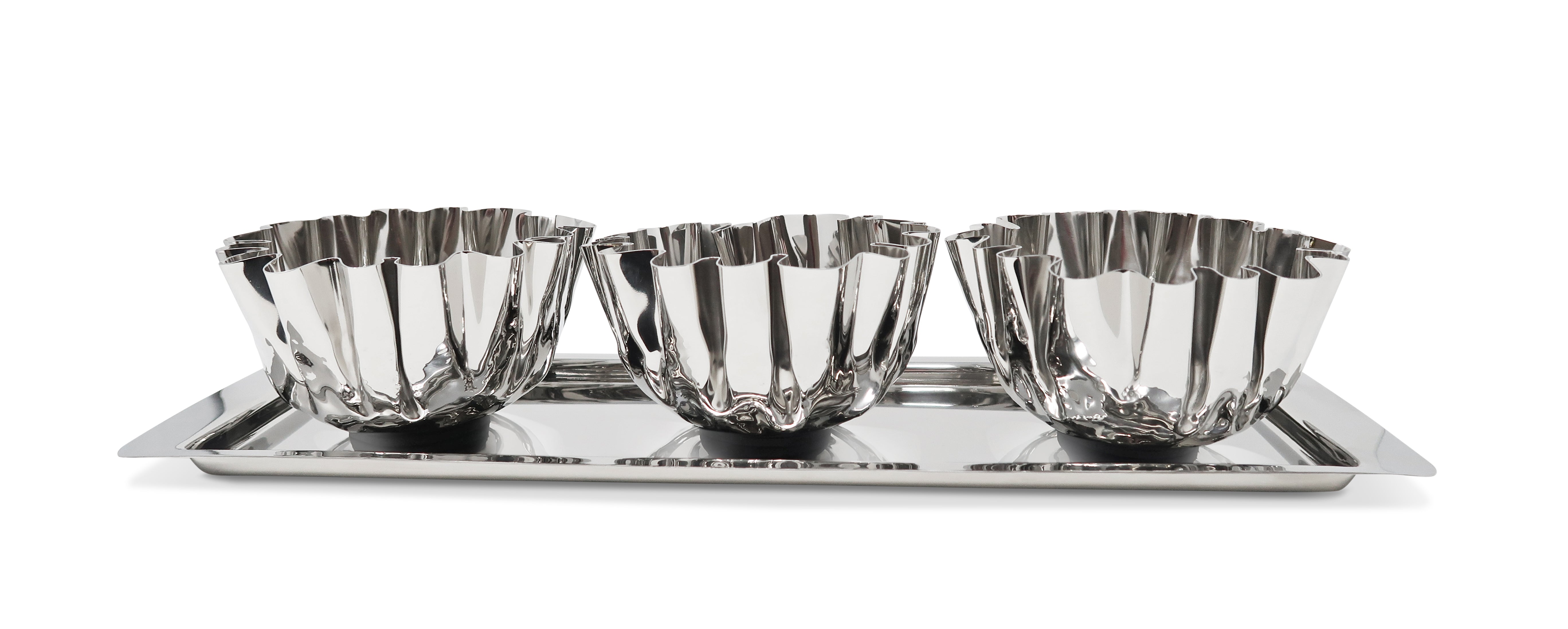 3-Bowl Stainless Steel Relish Dip