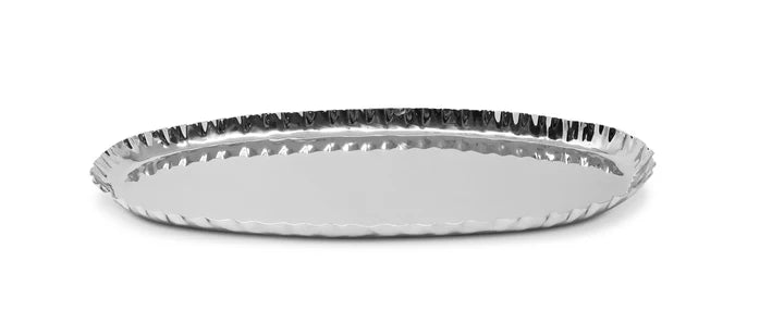 Stainless Steel Crushed Oblong Tray