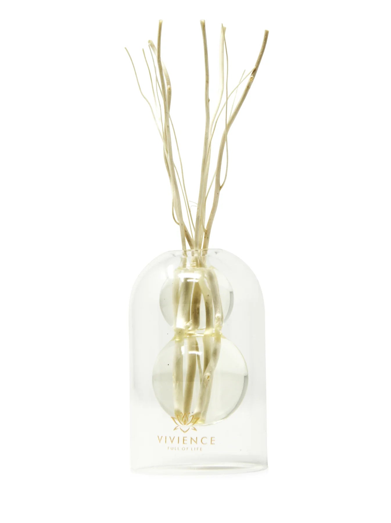 Lily Of The Valley Clear Reed Diffuser With Circular Inlay