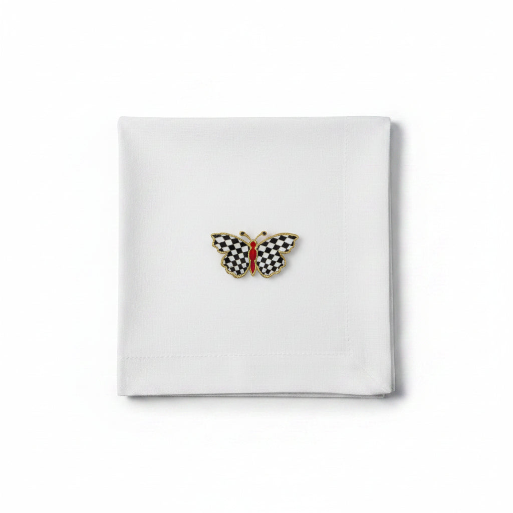 Adorn Pearlized Butterfly Napkin