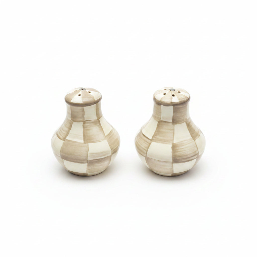 MacKenzie-Childs Courtly Check Salt & Pepper Shakers