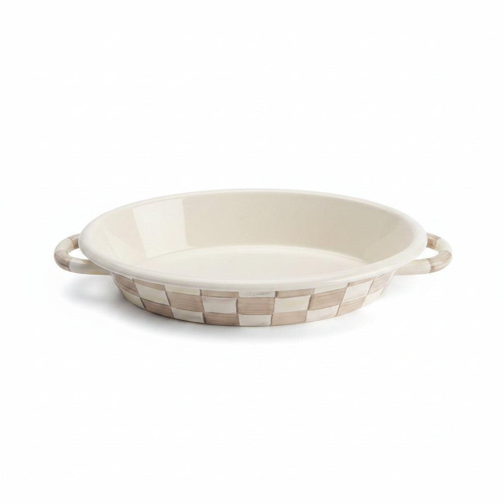 MacKenzie-Childs Rosy Check Gratin Dish - Thumbnail 3