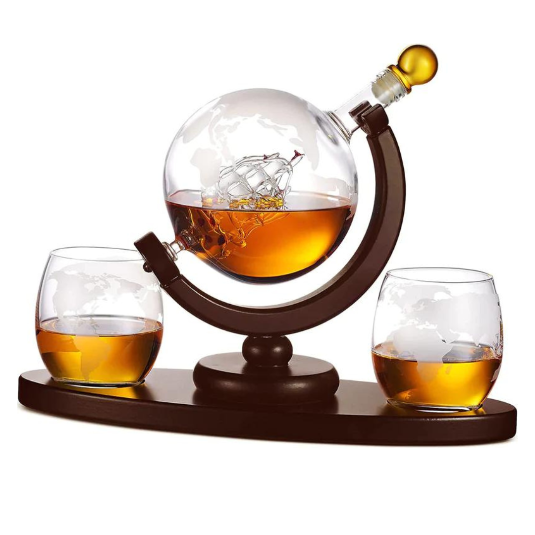 Globe 3 Piece Whiskey Set