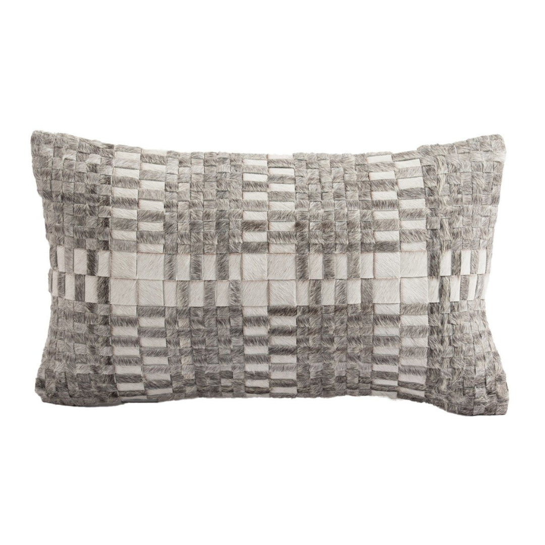 Cowhide Woven Pillow