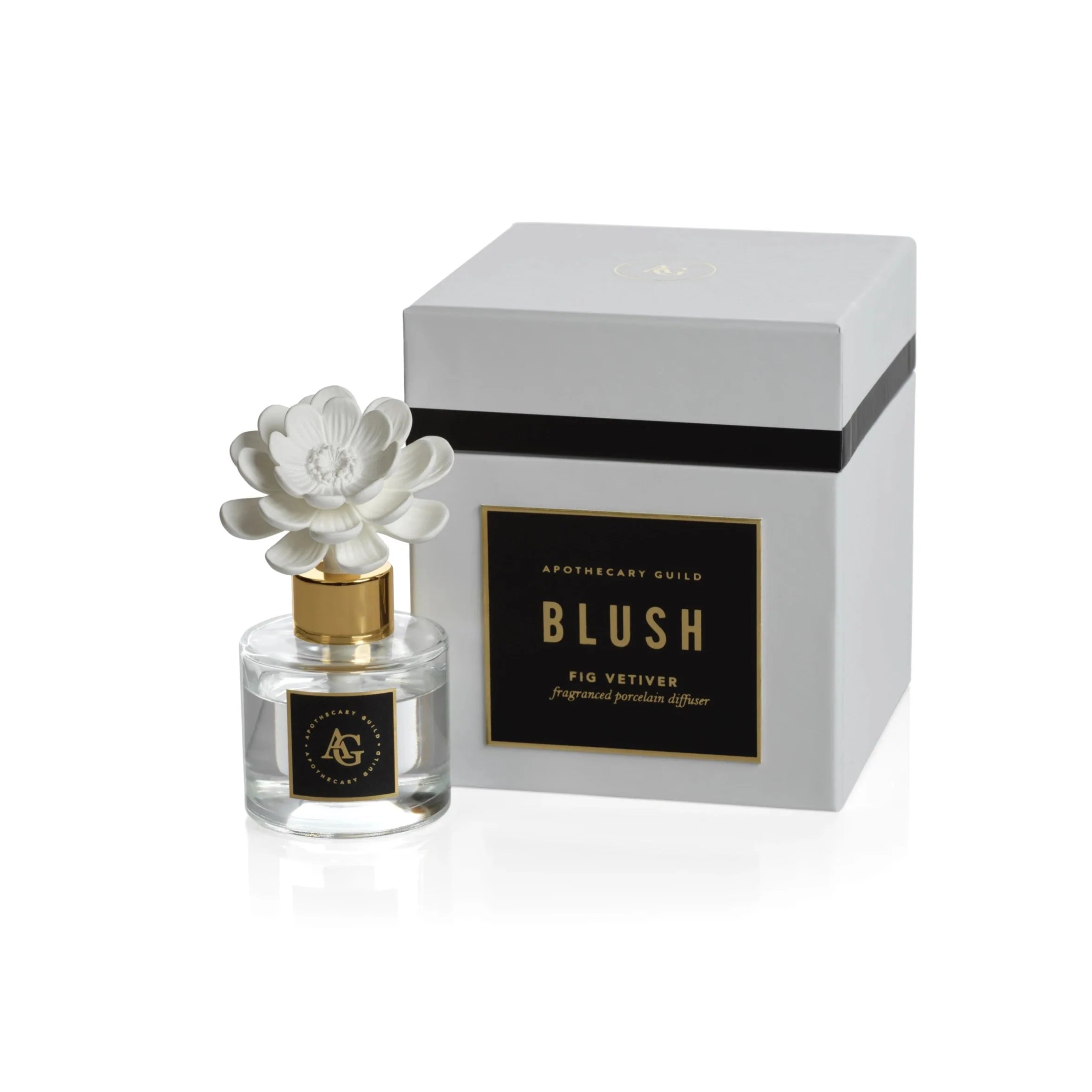 Apothecary Guild Blush Porcelain Diffuser - Fig Vetiver