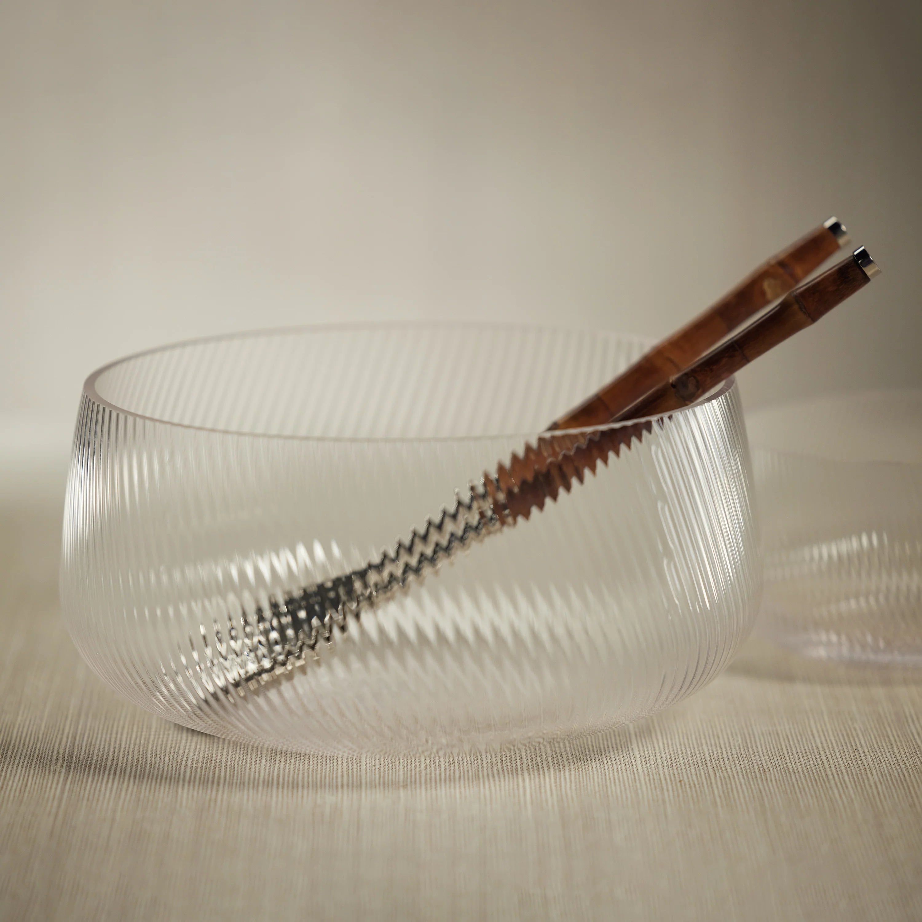 Zodax Connaught Rippled Glass Bowl - Large