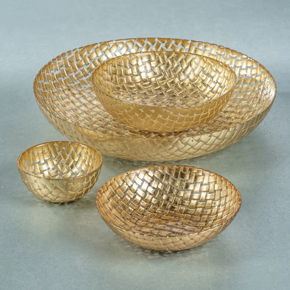 Zodax Nova Braided Glass Bowls