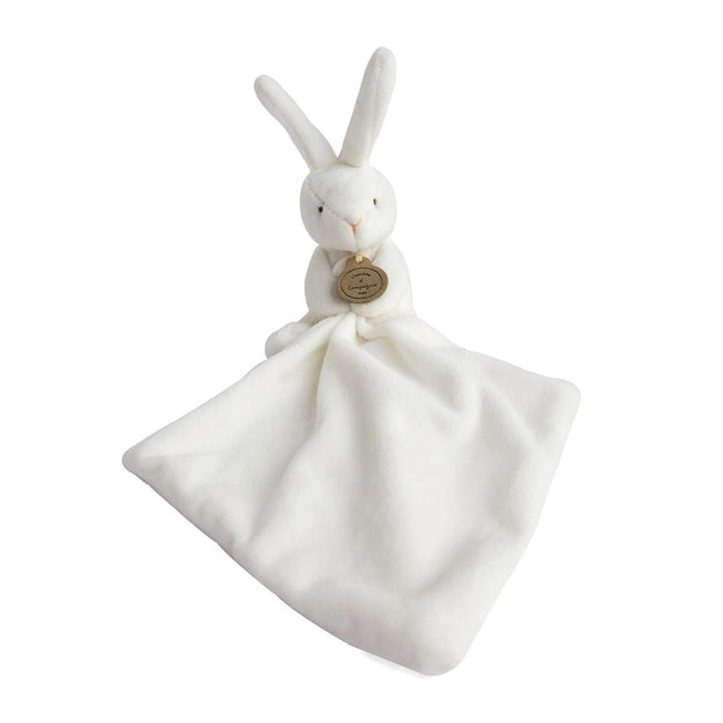 Doudou et Compagnie Small Bunny with Baby Blanket in Flower Box