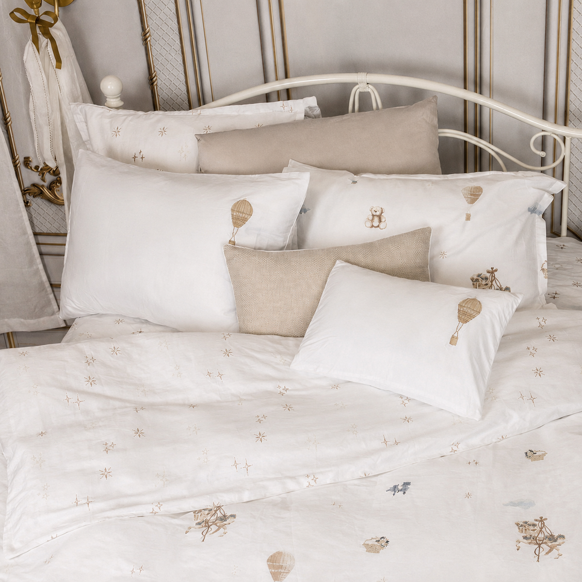 Petite Belle Carousel Dreams Duvet Set- Sky
