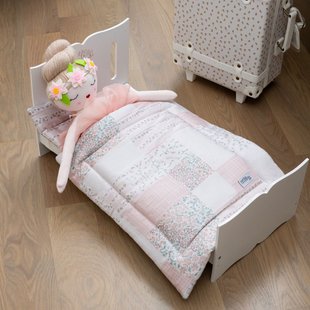 Petite Belle Mini White Doll Bed