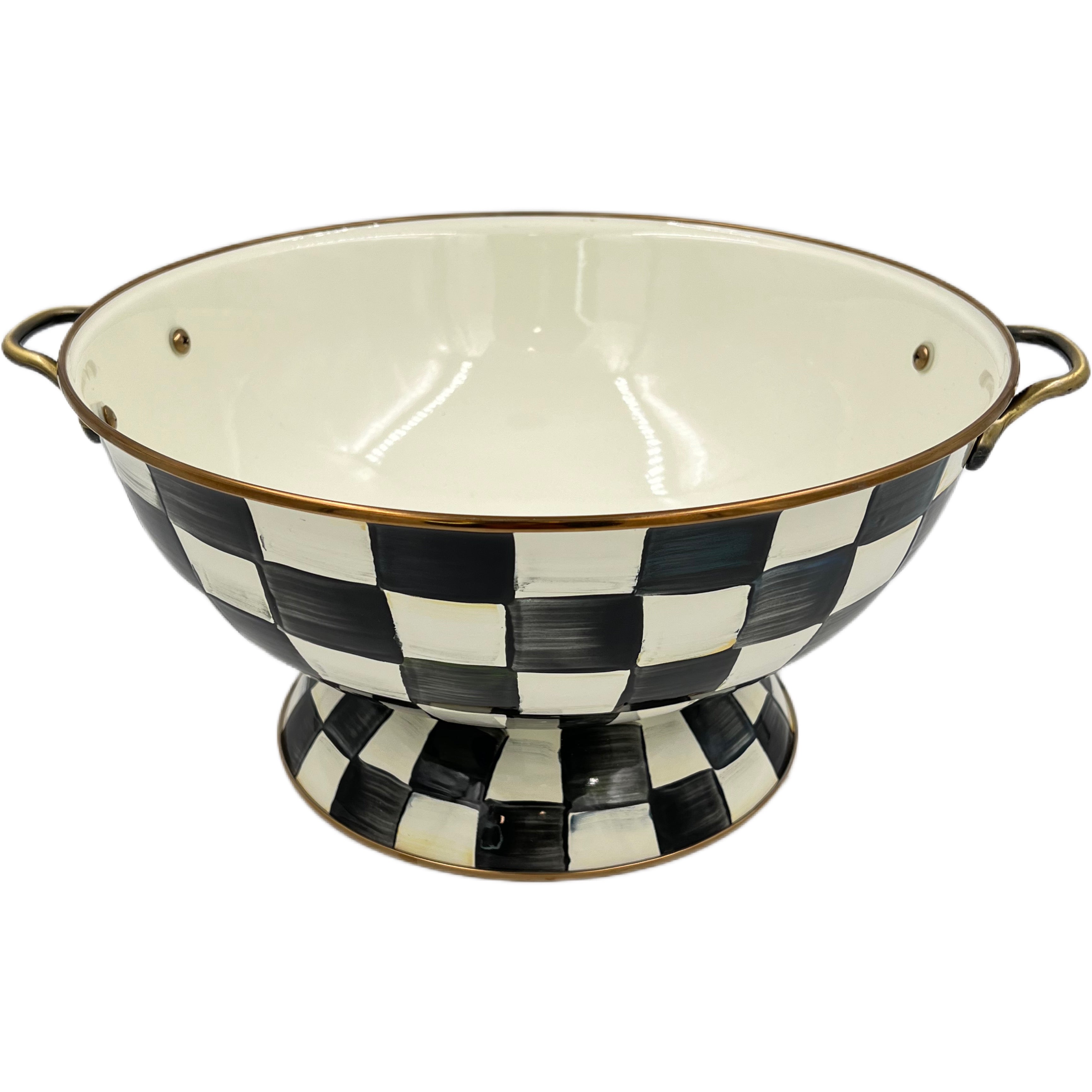 MacKenzie-Childs Courtly Check Enamel Almost Everything Bowl