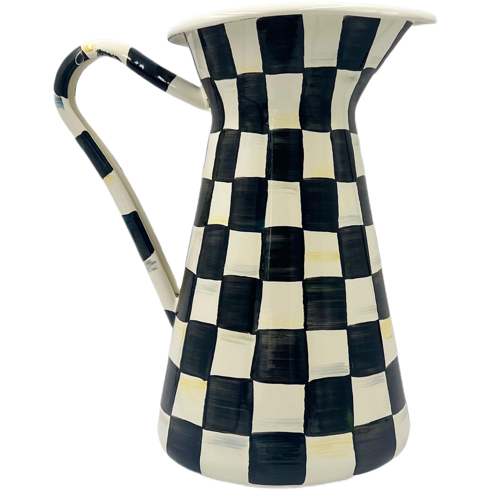 MacKenzie-Childs Courtly Check Large Practical Pitcher
