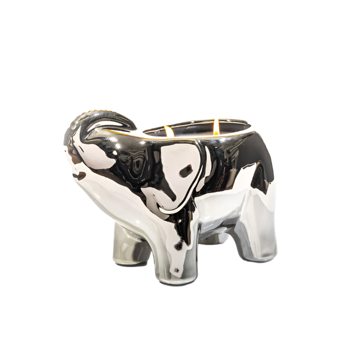 Thompson Ferrier Silver Elephant Candle