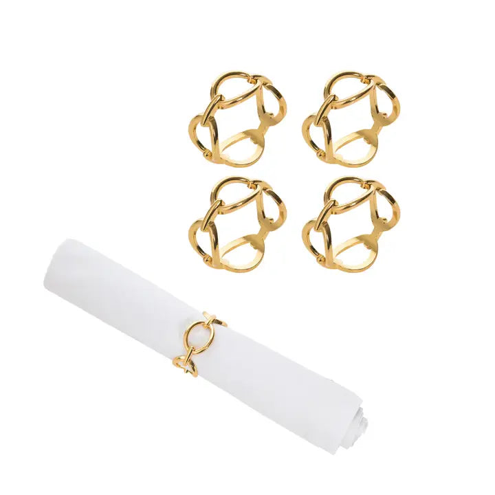 Adorn Your Table Chain Napkin Ring Set