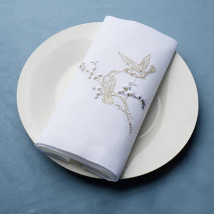 Adorn Cherry Blossom Bird Napkins s/6