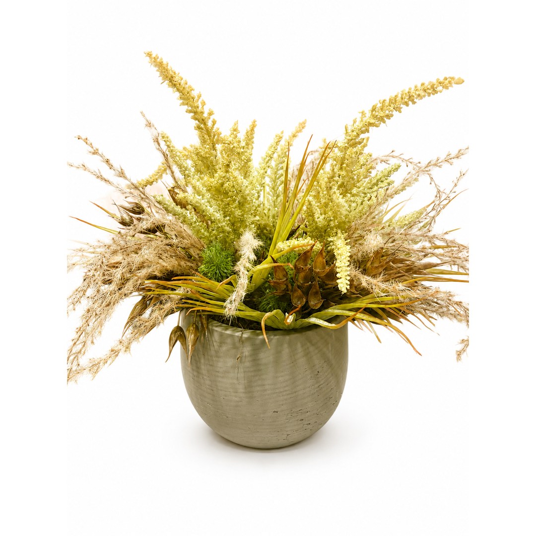 Pampas + Heather Bundle Pot