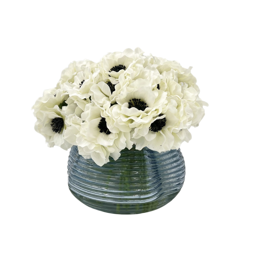 Flaura Anemone Arrangement  in Large Wavy Pot