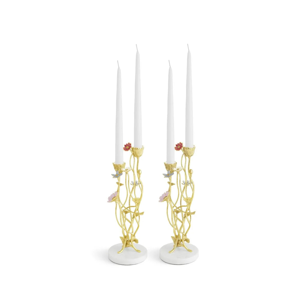 Michael  Aram Wildflowers Candleholders S/2