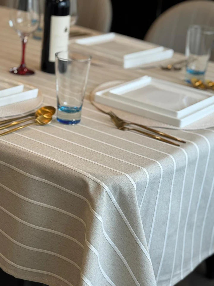 Adorn Your Table Moda Taupe Tablecloth