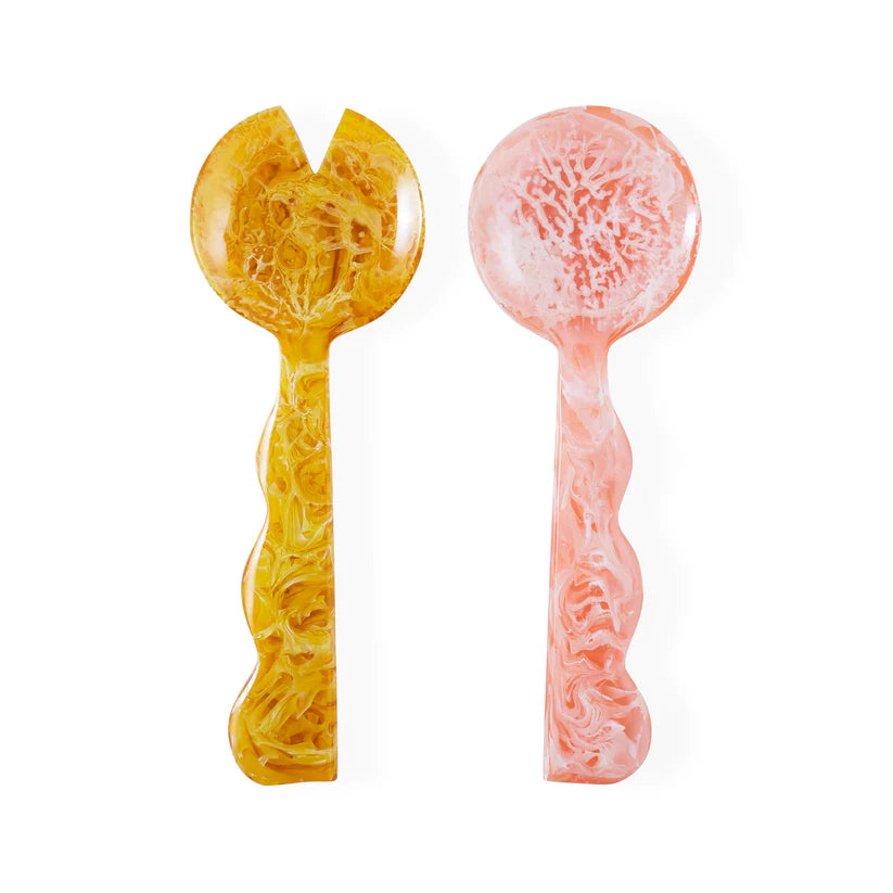 Jonathan Adler Como Ripple Salad Serving Set