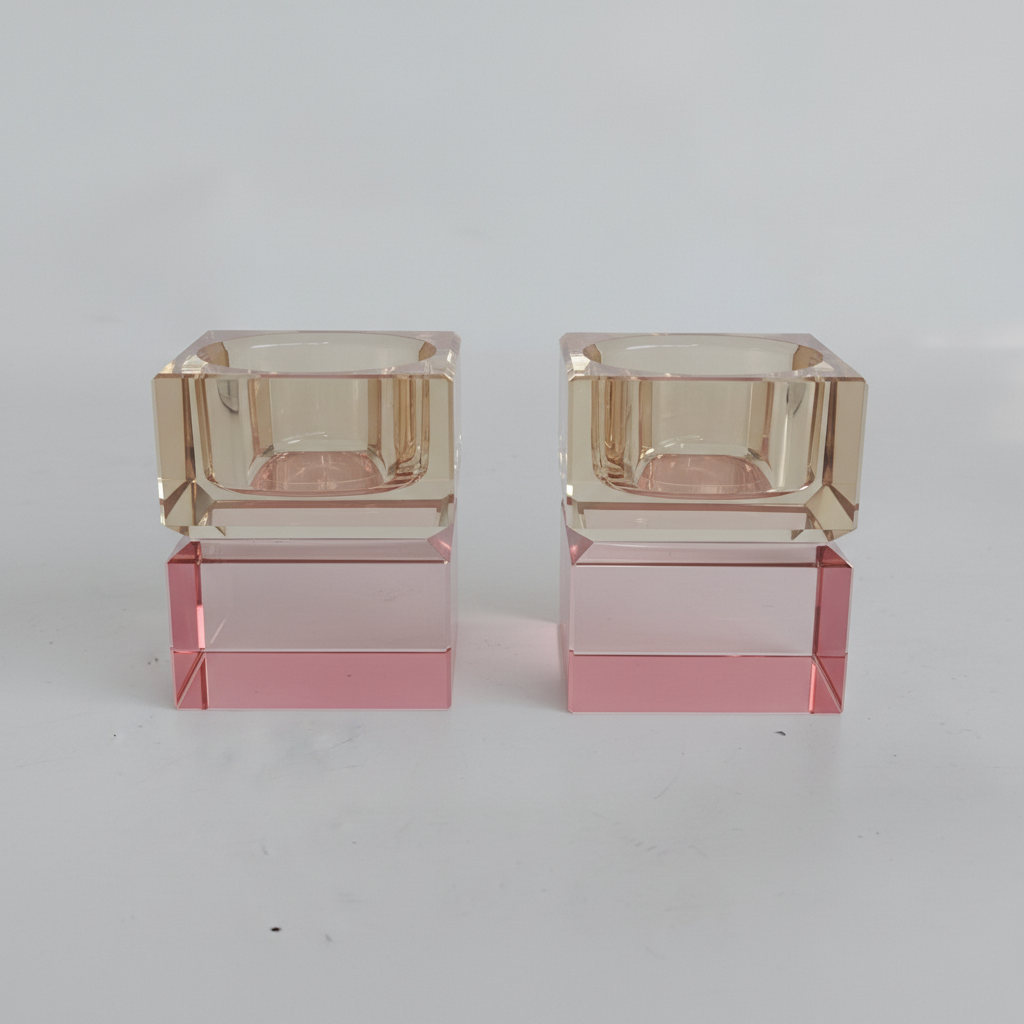 Colored Blocks Tea Light Holder