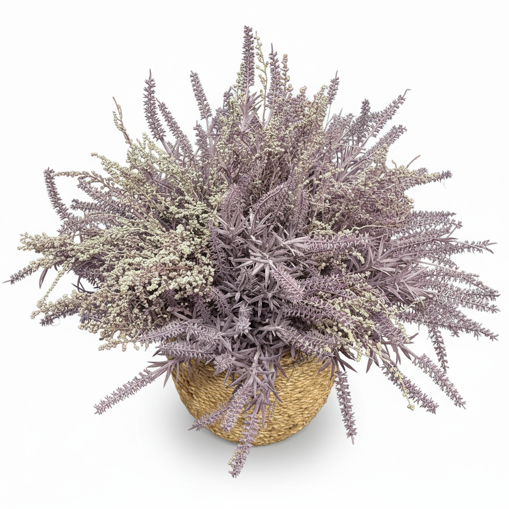 Flaura Lavender in Rattan Pot