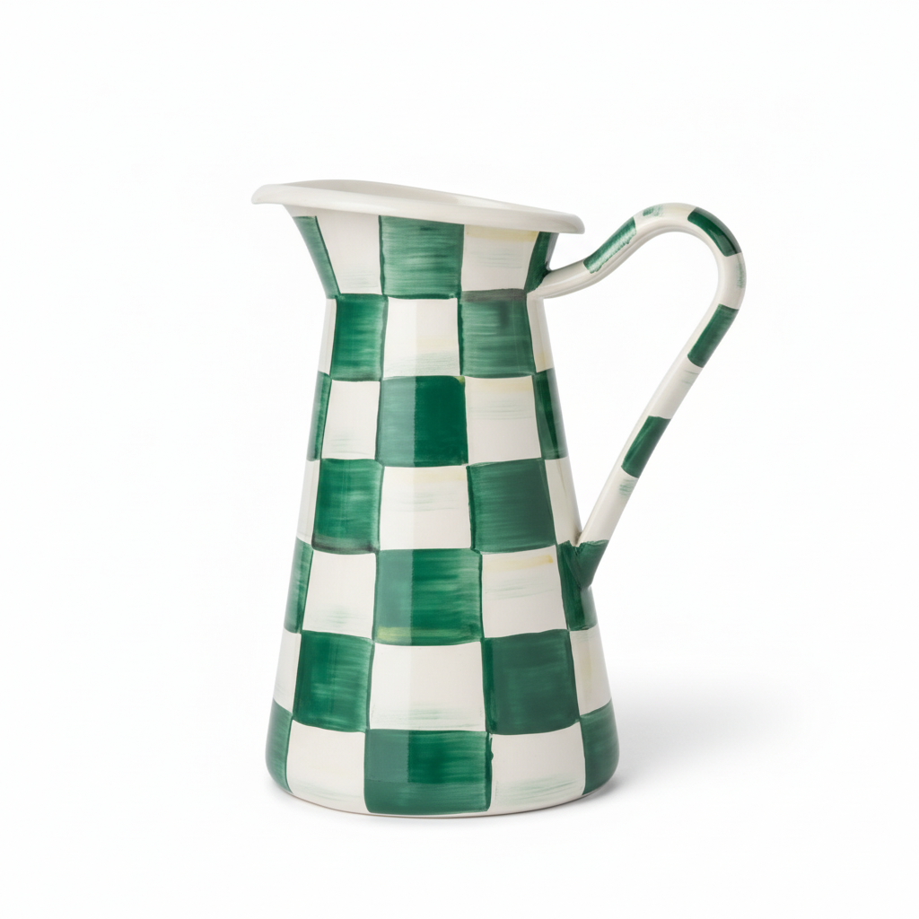 MacKenzie-Childs Check Medium Practical Pitcher