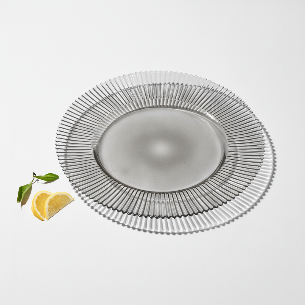 Vikko Forest Ribbed Glass Charger