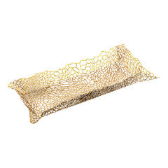 Lace Long Tray- Gold