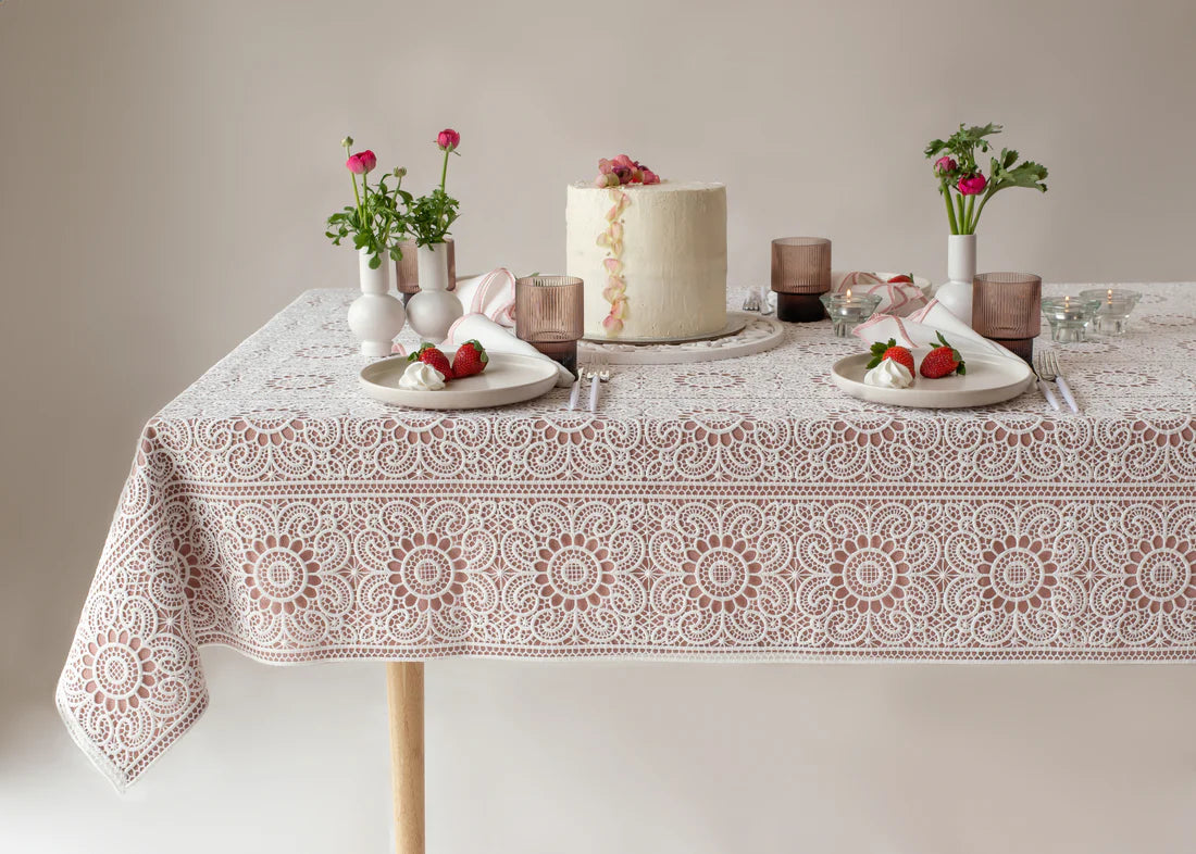 Adorn Your Table Rosette Tablecloth