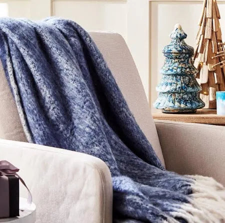 Plush and Cozy Faux Mohair Throw