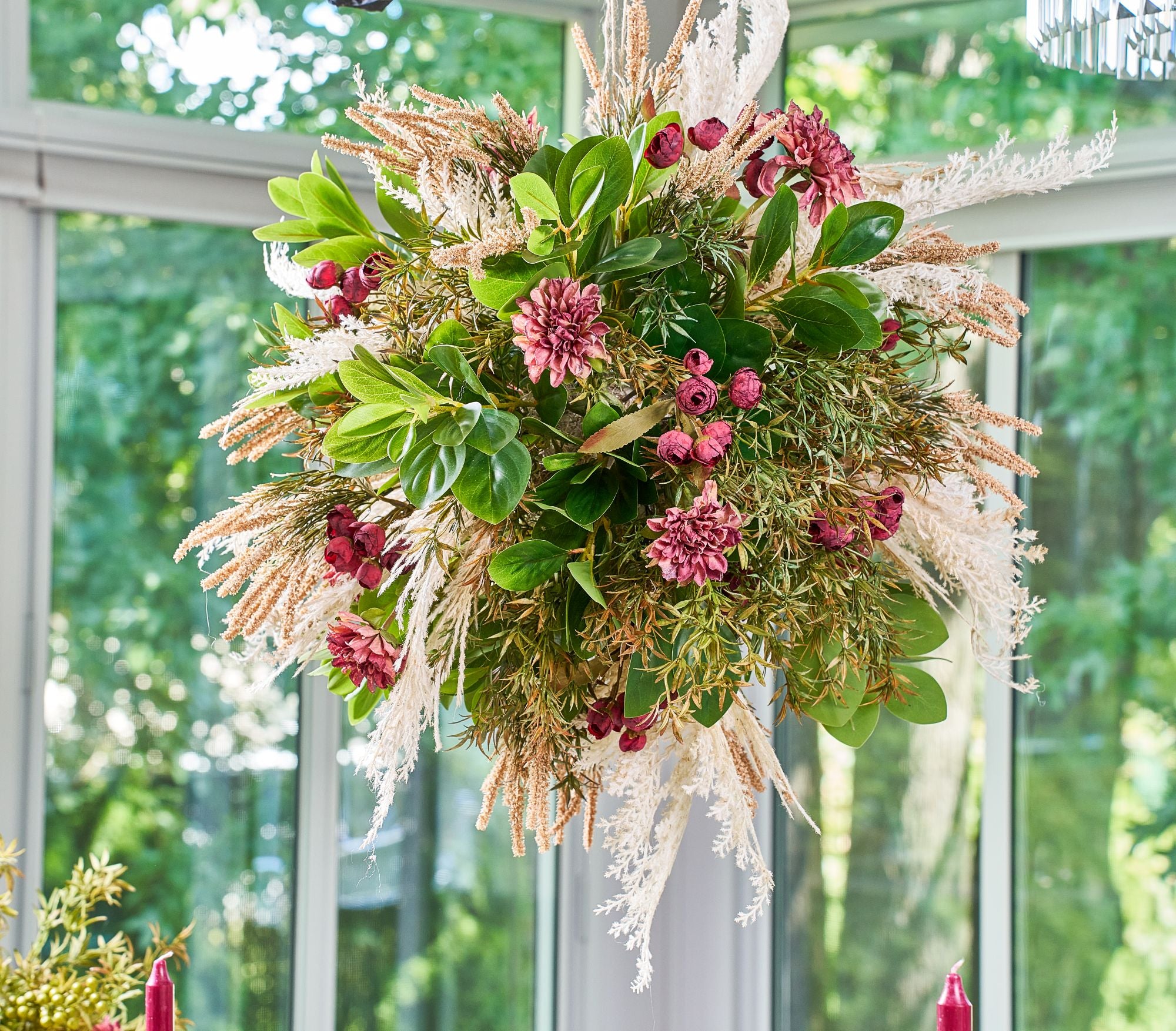 Flaura Ruby Meadow Hanging Chandelier