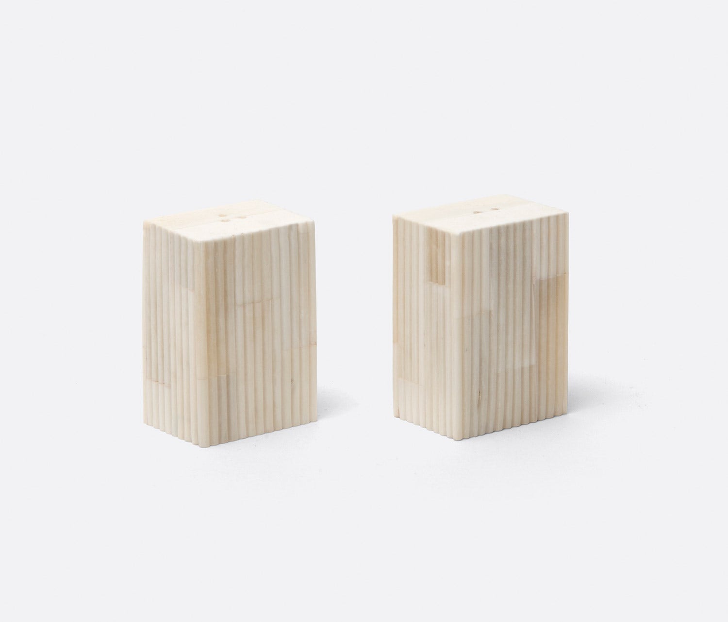 Dermott Natural Large Salt & Pepper Shakers- Boxed Set of 2