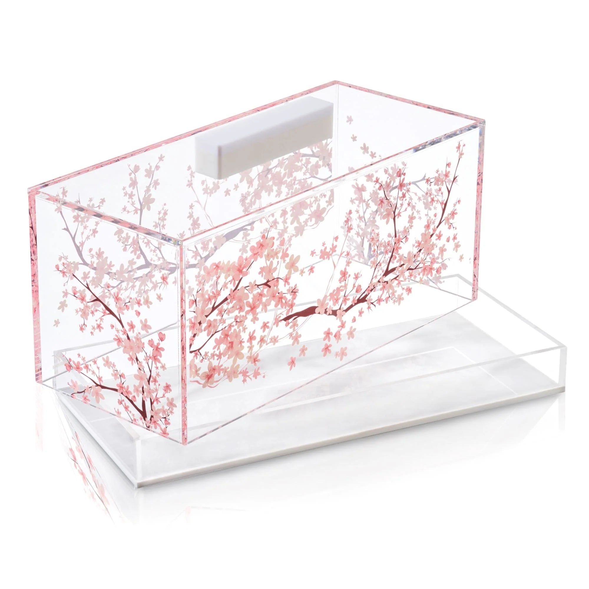 Cherry Blossom Rectangle Cake Dome