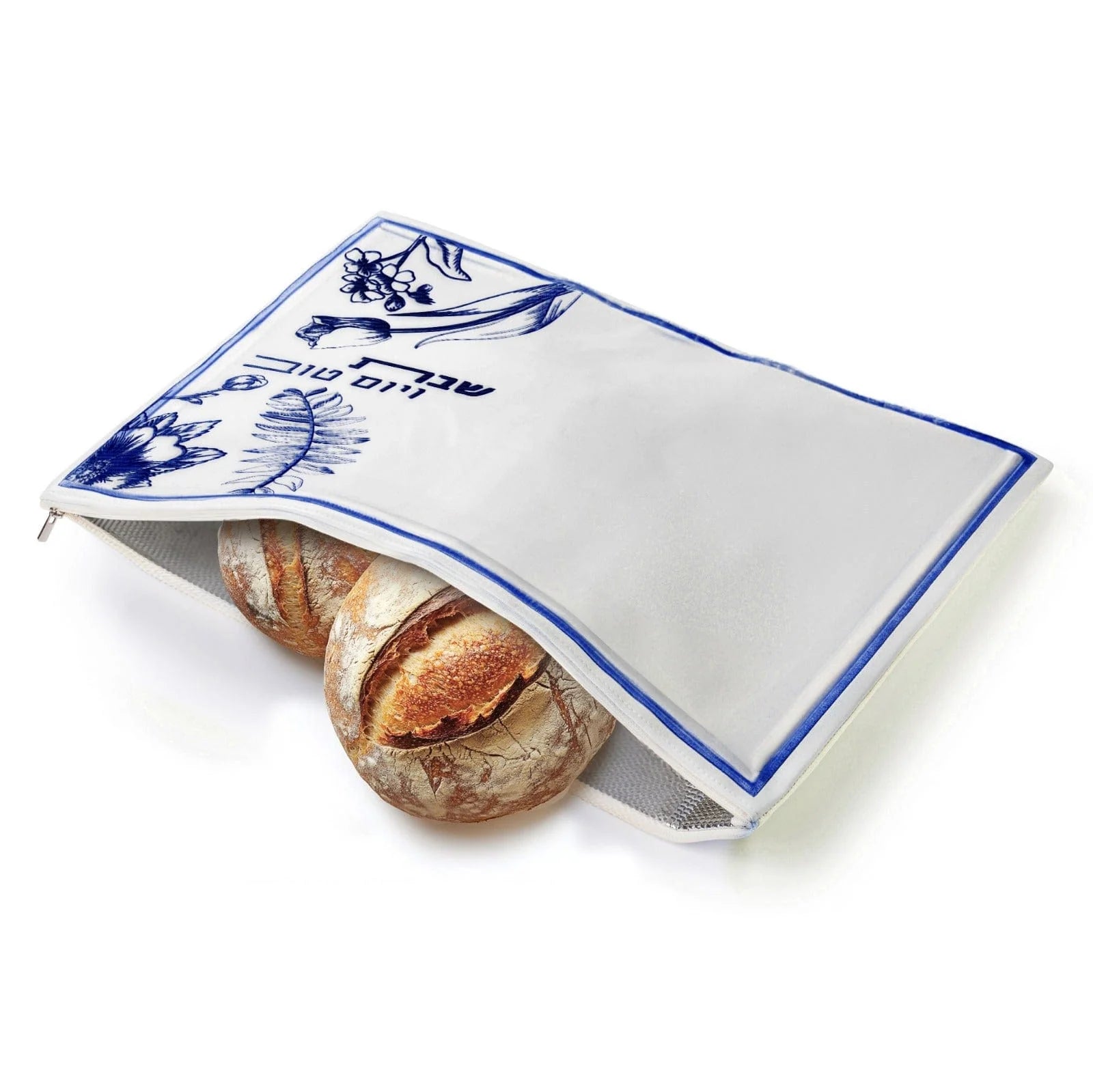 French Toile Challah Pouch