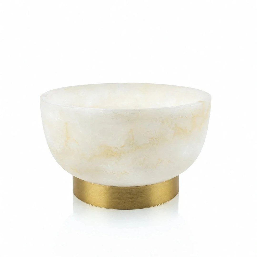 Bowl Round Medium- Resin Gold