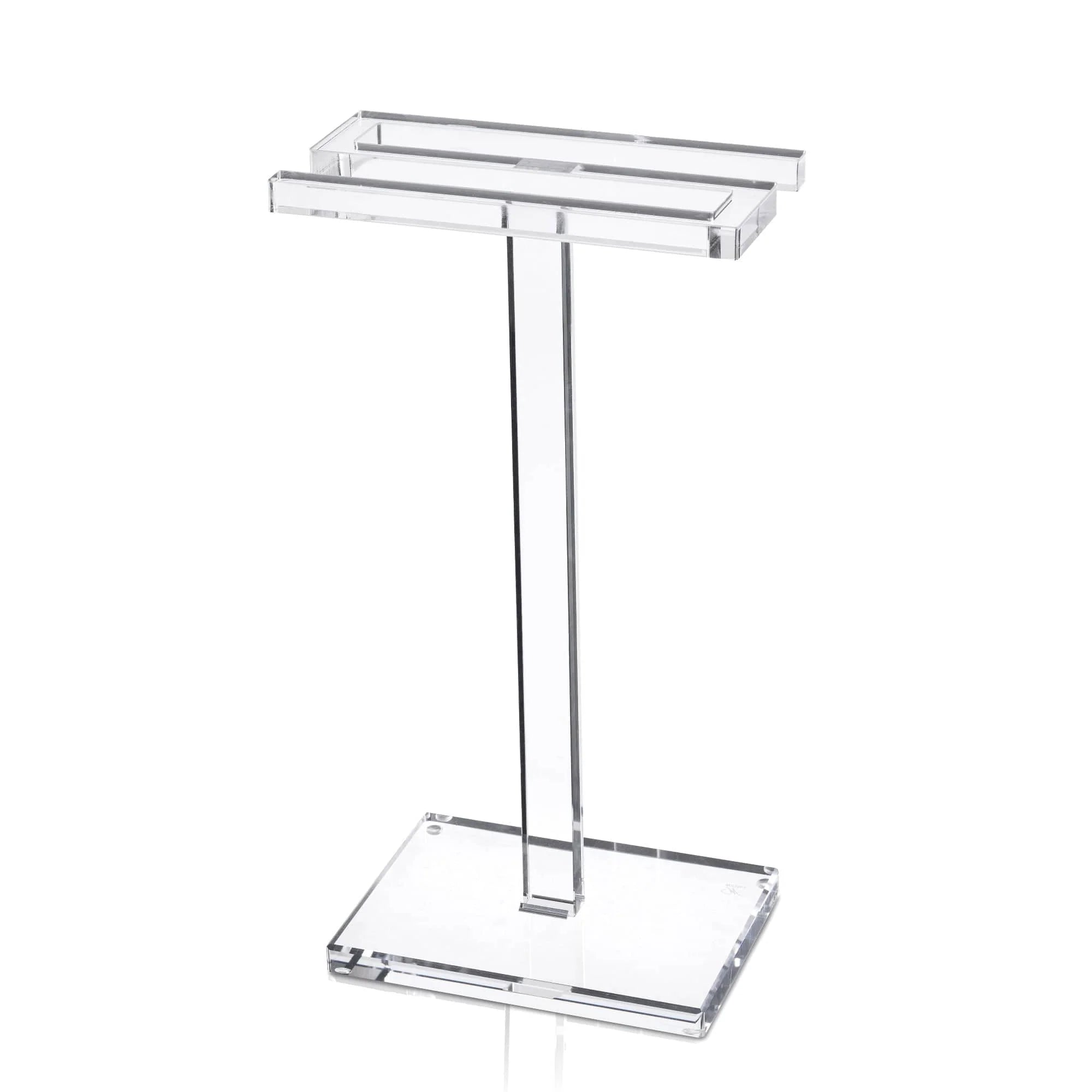 "S" Shape Lucite Fingertip Towel Stand