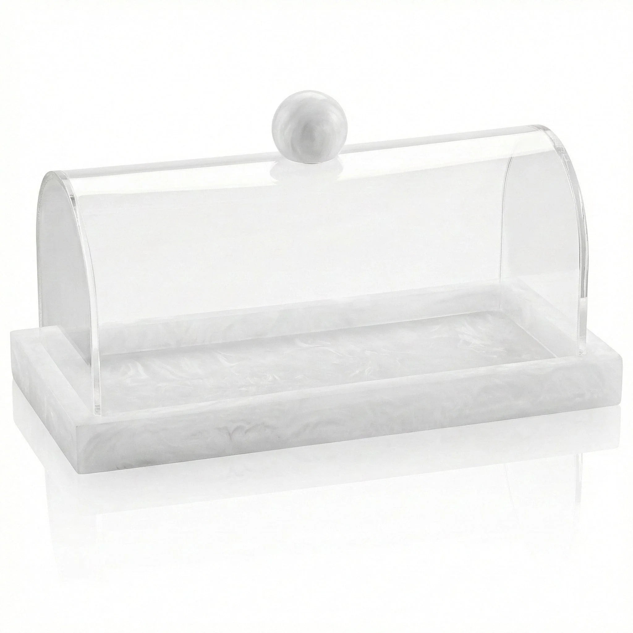 Small Rectangular Resin Cake Dome