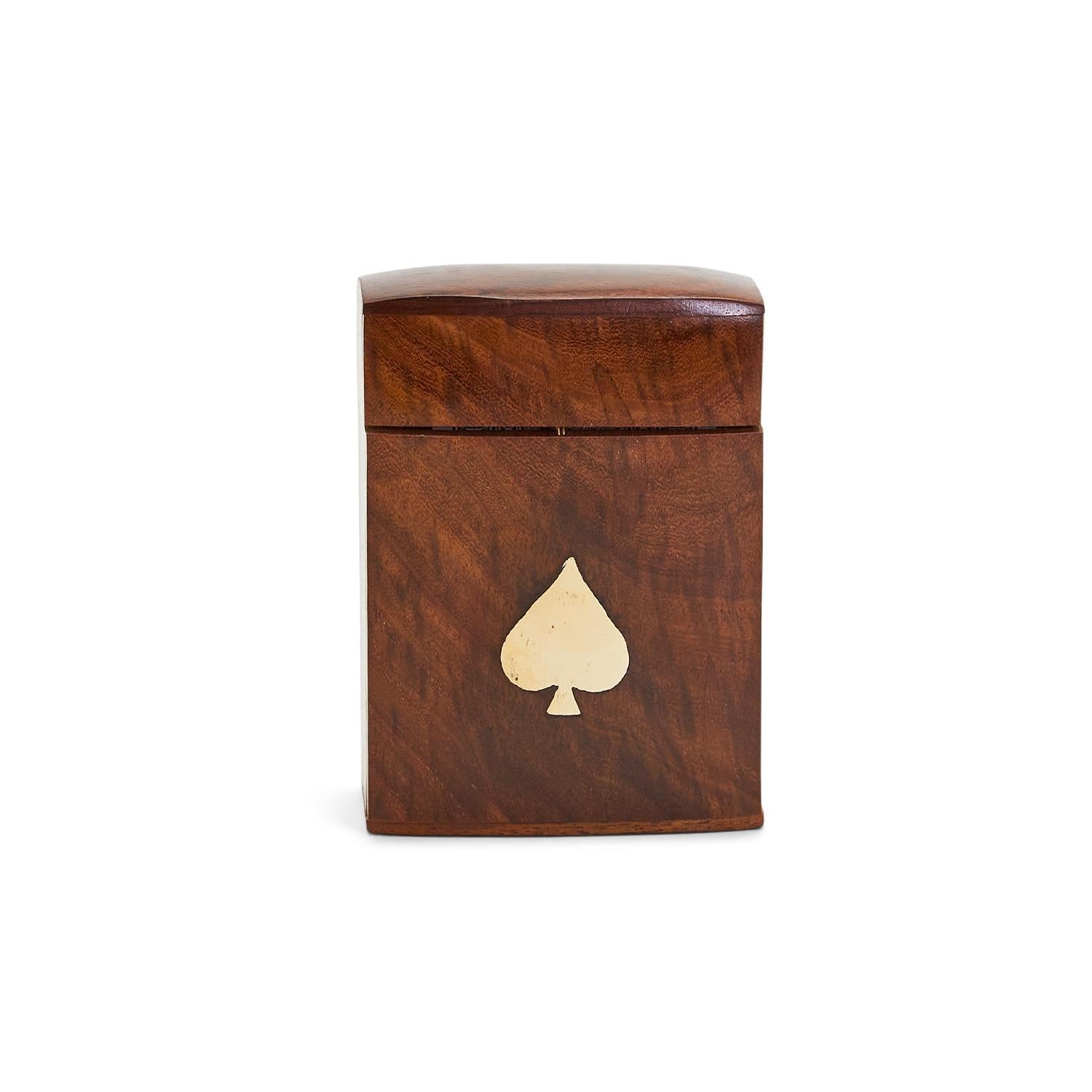 Wood crafted Playing Card Set In Wooden Box