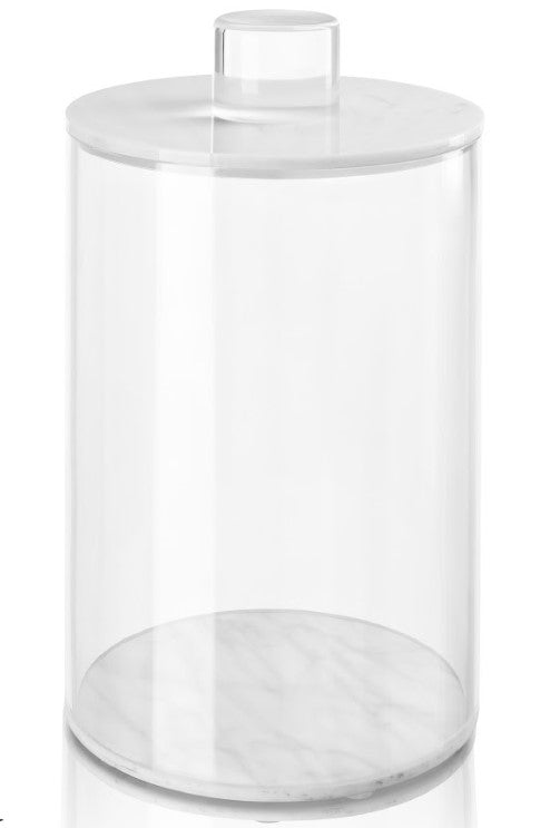 Luxe Round Marble Canister