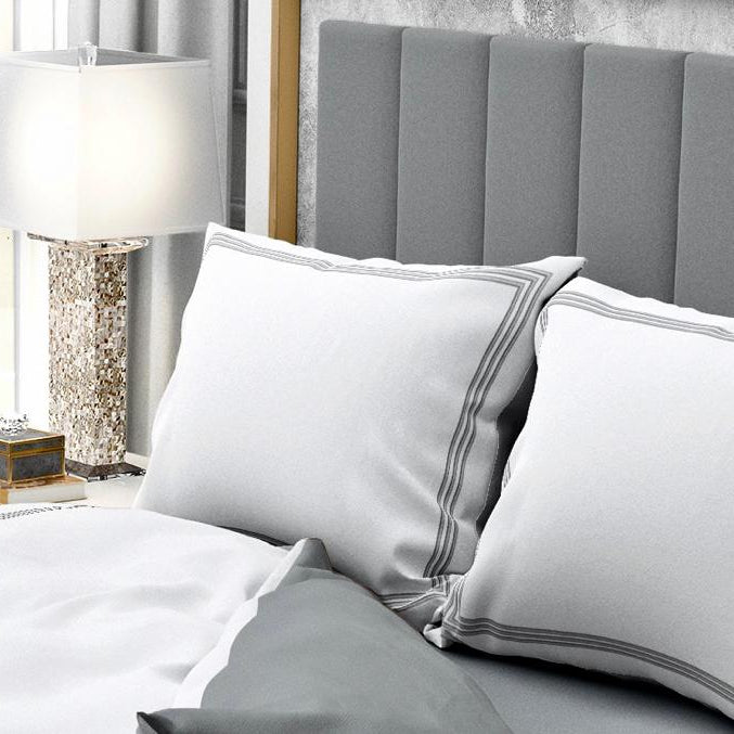 Aura & Belle Standard Embroidered Hotel Sham