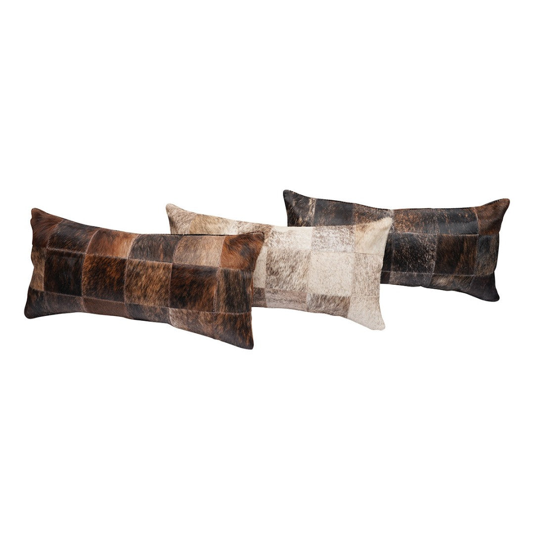 Brindle Patch Cowhide Pillow