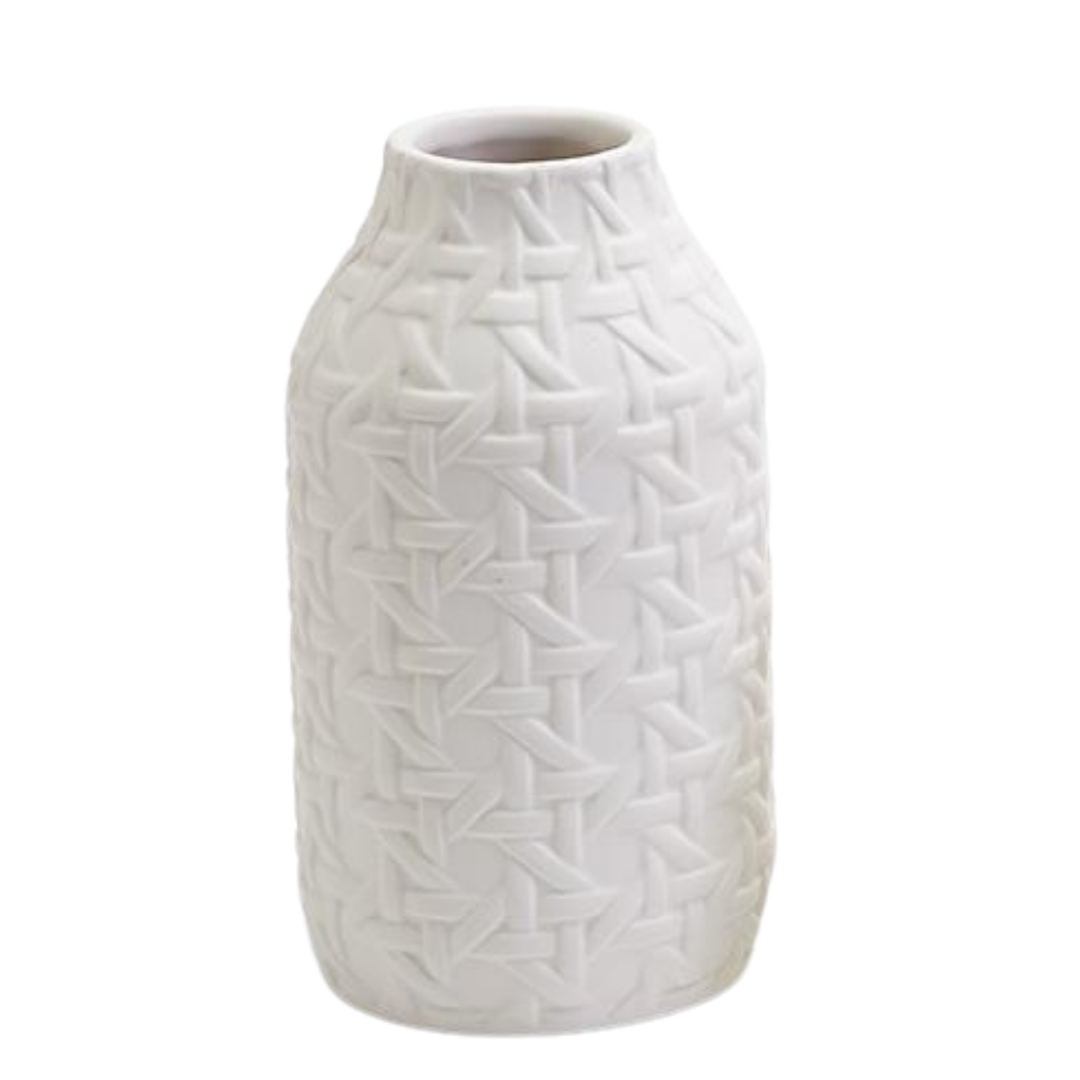 Embossed Cane Vase