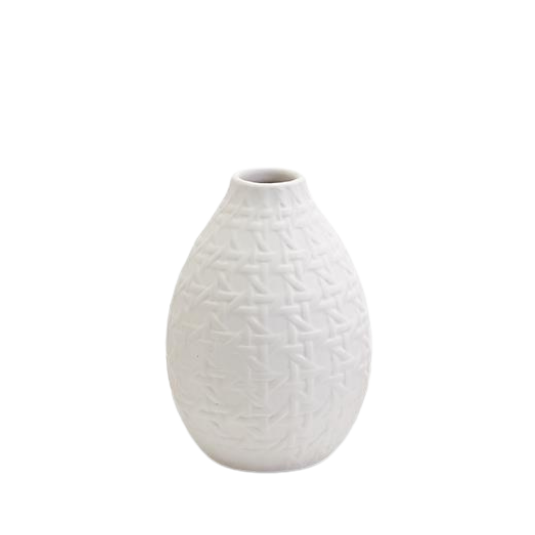 Embossed Cane Vase