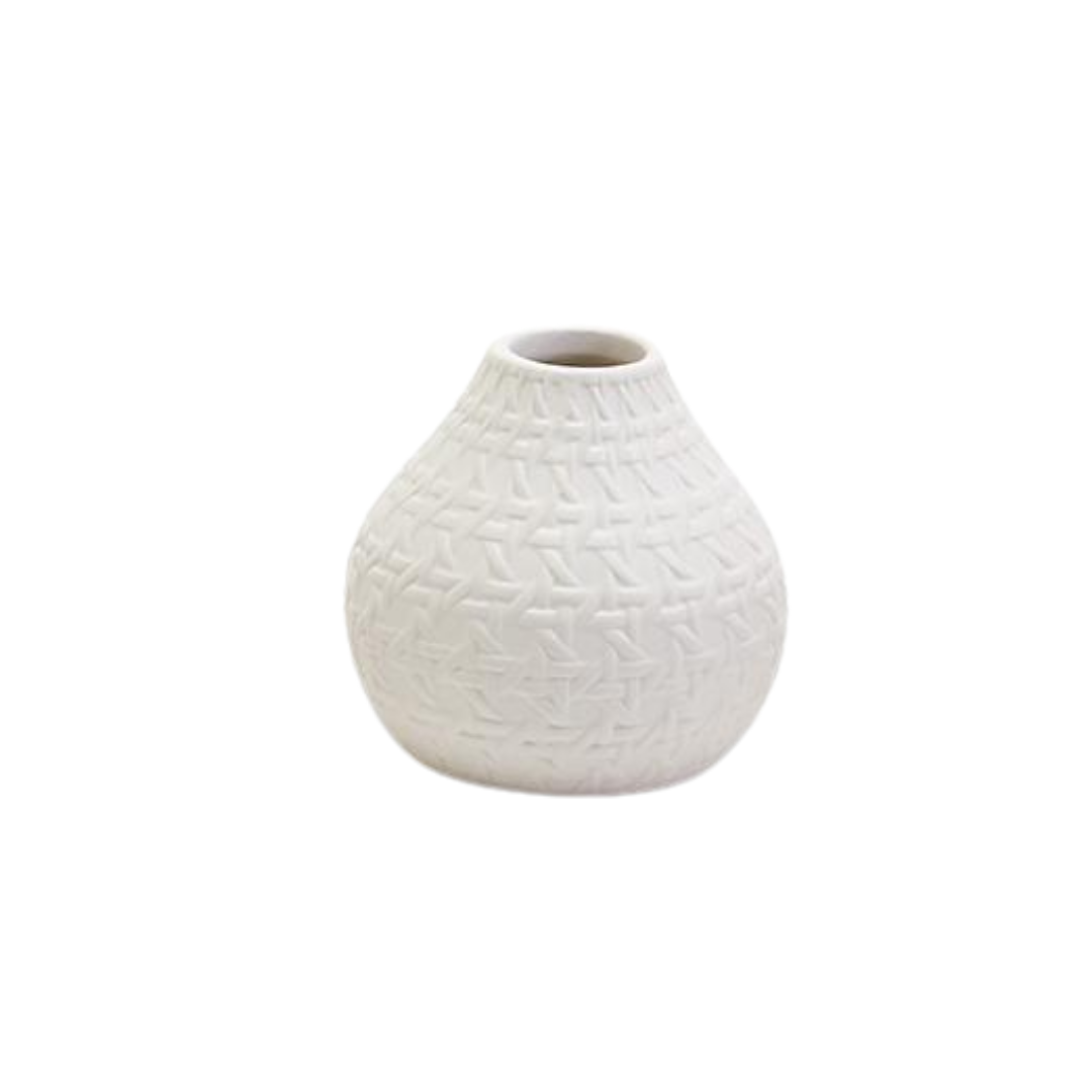 Embossed Cane Vase